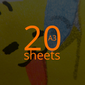 20 sheets (A3, single-sided)