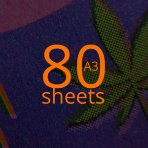 80 sheets (A3, single-sided)